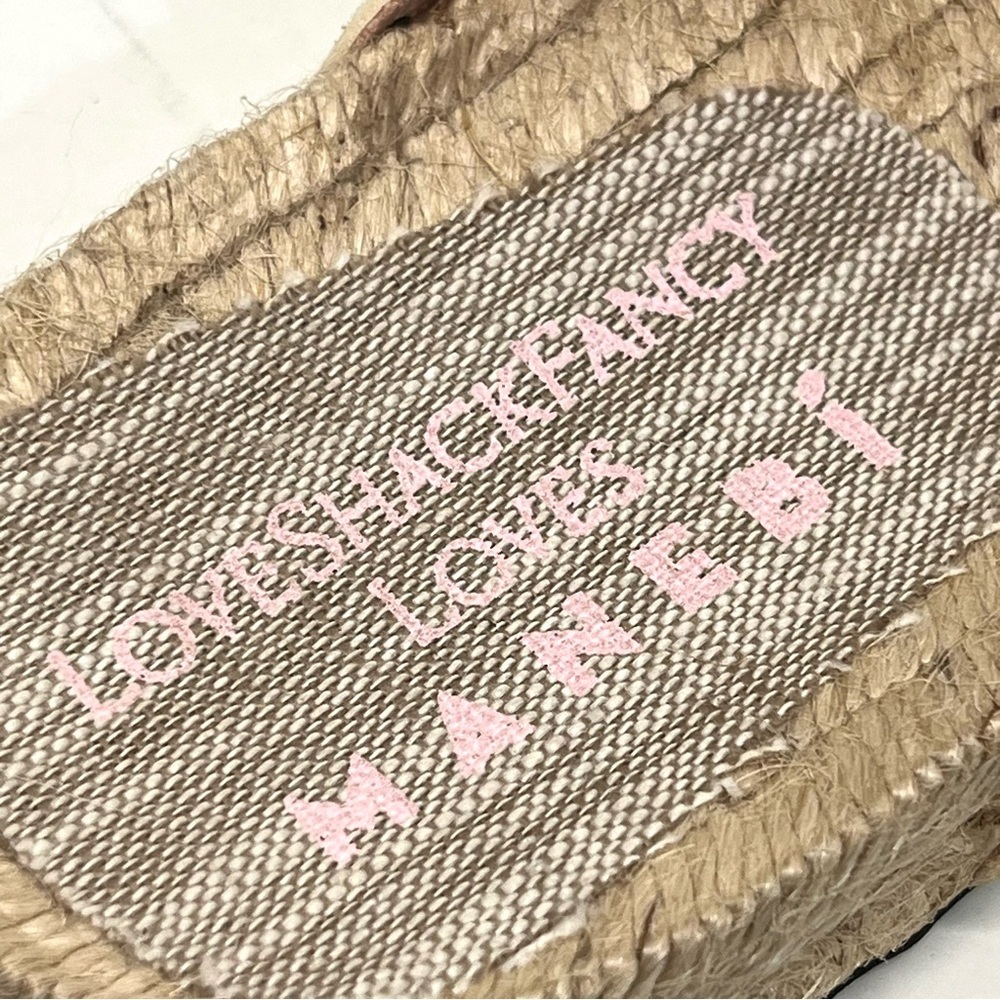 LoveShackFancy x Manebi Nordic Floral Leather Espadrille Slide Sandals Womens 39 - Picture 14 of 15